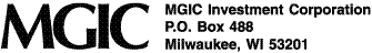 (MGIC LETTERHEAD)